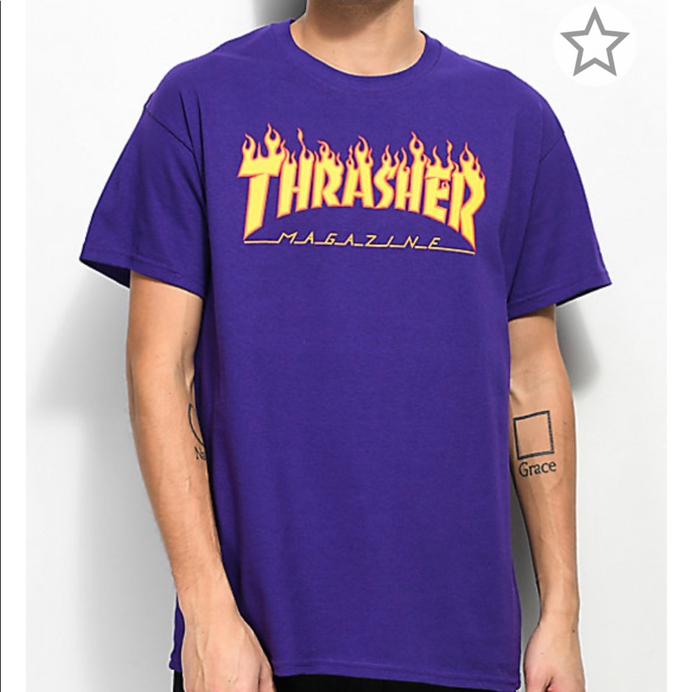 Men’s Thrasher Purple Shirt Size Large
